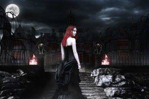 vampires, Fantasy Art, Spooky, Gothic, Red Eyes