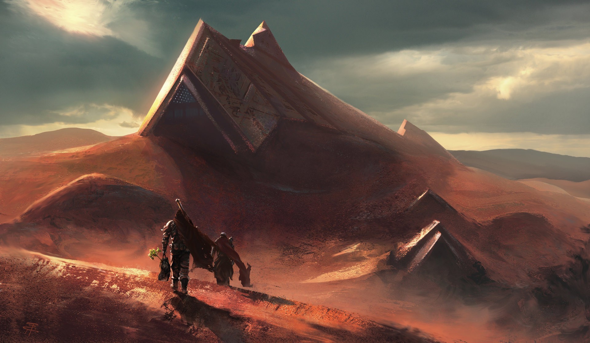 artwork, Fantasy Art, Concept Art, Desert, Apocalyptic Wallpapers HD