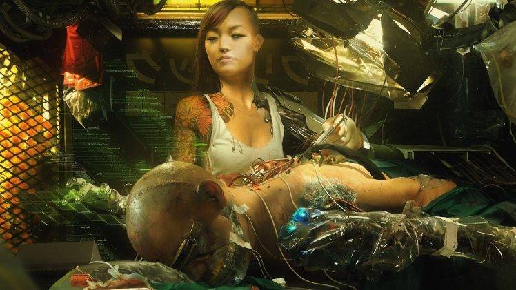 artwork, Fantasy Art, Cyborg, Women, Doctors HD Wallpaper Desktop Background