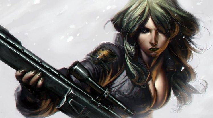 artwork, Fantasy Art, Sniper Wolf, Metal Gear Solid HD Wallpaper Desktop Background