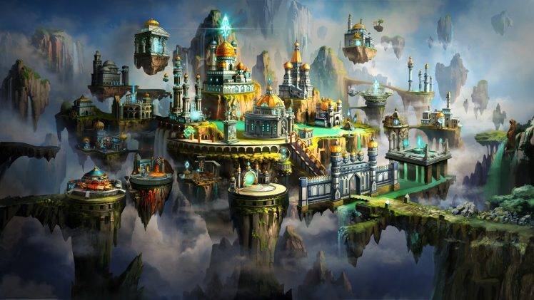 Might And Magic Heroes VII, Artwork, Fantasy Art, City HD Wallpaper Desktop Background