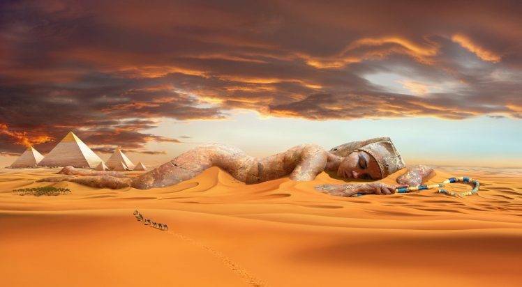 Egypt, Artwork, Fantasy Art HD Wallpaper Desktop Background