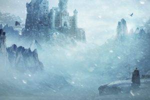 fantasy Art, Winter, Castle