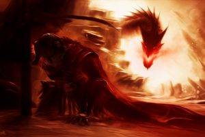 artwork, Fantasy Art, The Elder Scrolls V: Skyrim, Dragon