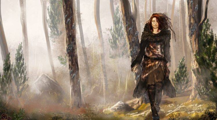 fantasy Art, Forest, Women HD Wallpaper Desktop Background