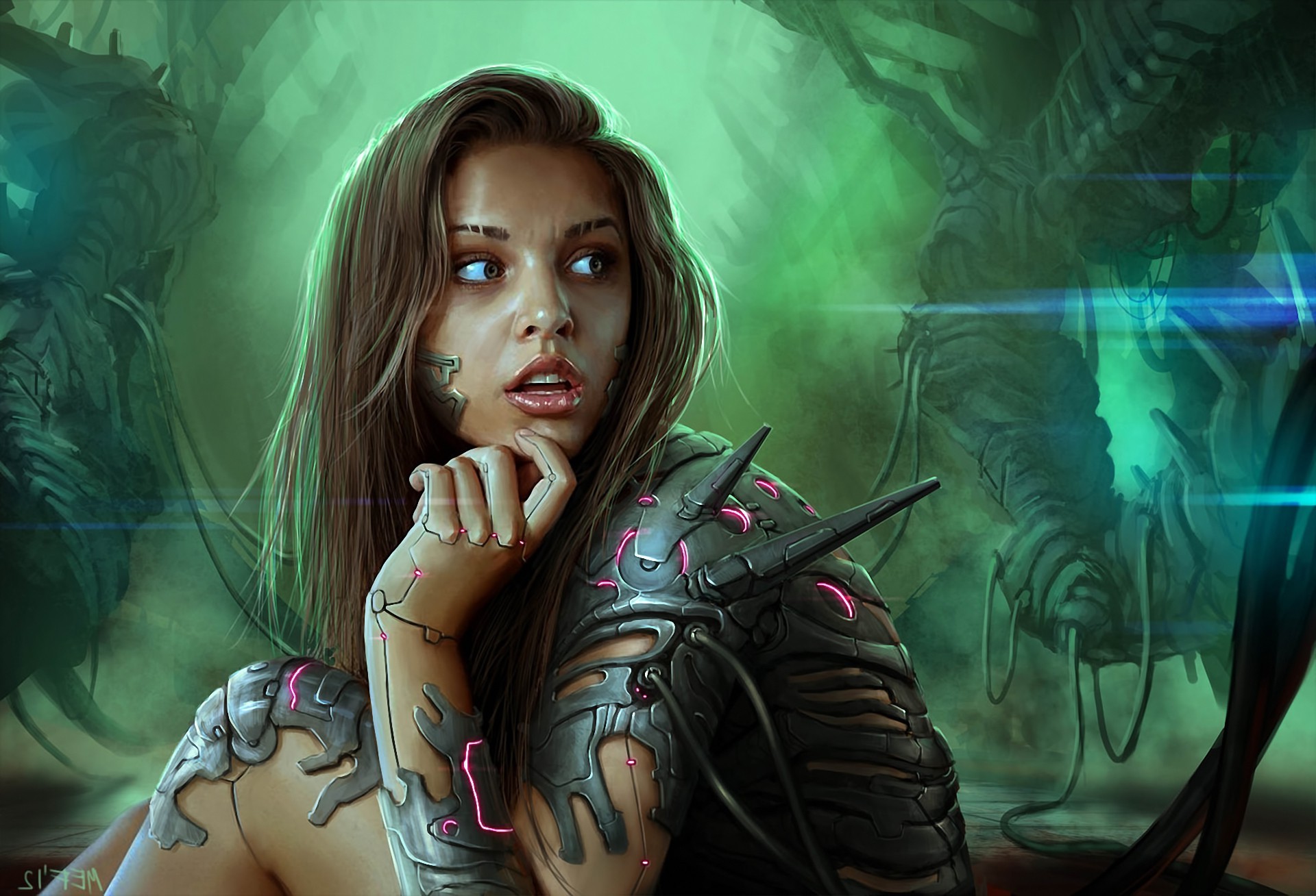 fantasy Art, Artwork, Cyborg Wallpaper