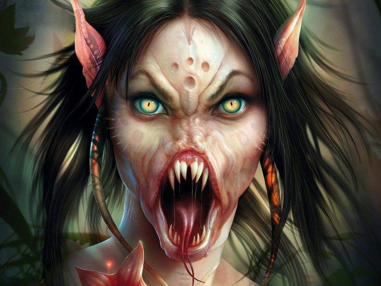 creature, Demon, Succubus, Artwork, Fantasy Art HD Wallpaper Desktop Background
