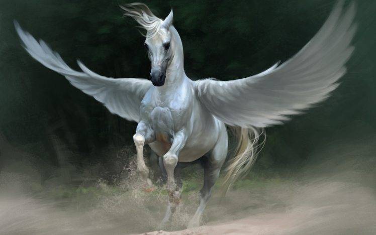 Pegasus, Artwork, Fantasy Art, Horse, Wings HD Wallpaper Desktop Background