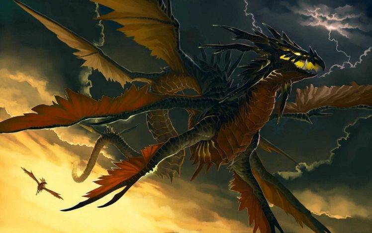 fantasy Art, Dragon HD Wallpaper Desktop Background