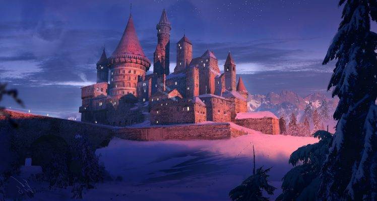 artwork, Fantasy Art, Castle HD Wallpaper Desktop Background