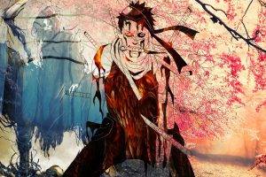 Momochi Zabuza, Death, Colorful, Naruto Shippuuden