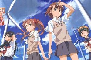 anime, Anime Girls, To Aru Majutsu No Index, Misaka Mikoto, Saten Ruiko, Shirai Kuroko, Uiharu Kazari