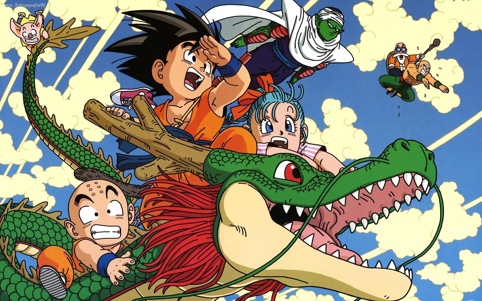 anime, Dragon Ball, Dragon Ball Z, Son Goku, Piccolo, Krillin Wallpaper