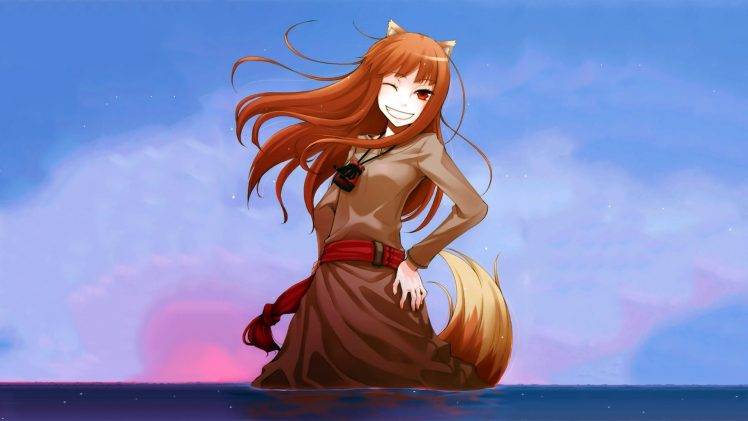 anime, Anime Girls, Spice And Wolf, Holo, Kitsunemimi HD Wallpaper Desktop Background