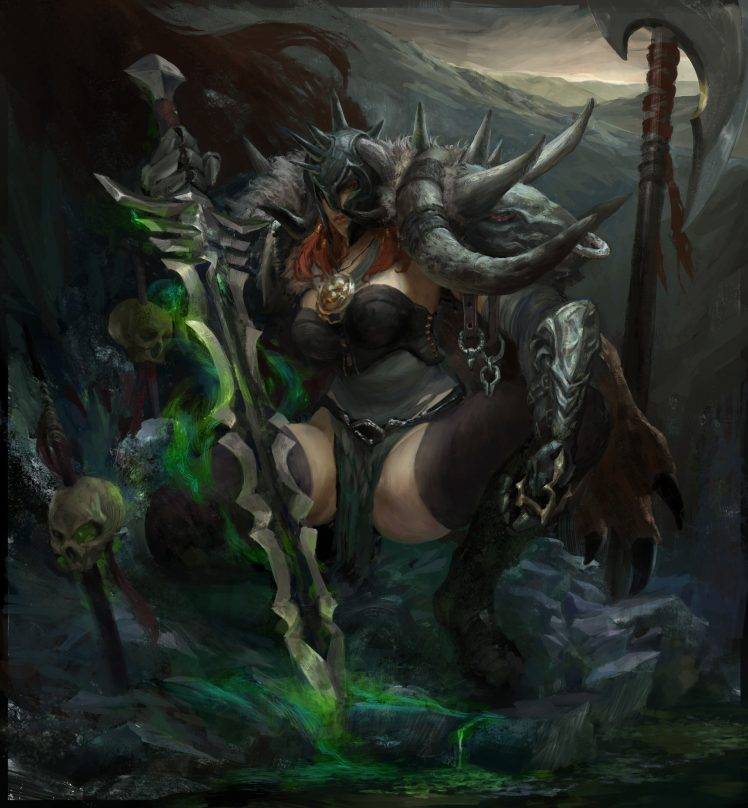 fantasy Art, Diablo III, Barbarian HD Wallpaper Desktop Background