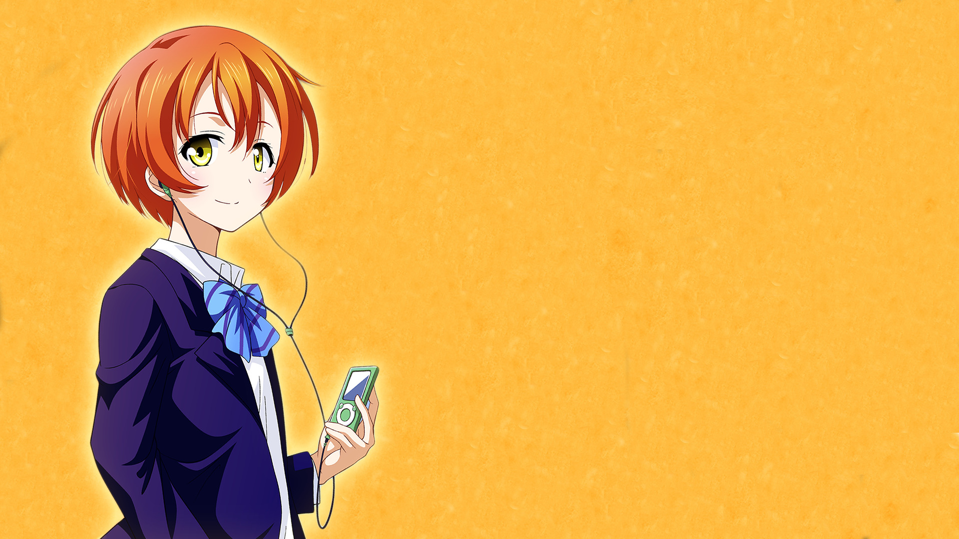 anime, Anime Girls, Love Live!, Orange Hair, Short Hair, School Uniform, Hoshizora Rin Wallpaper