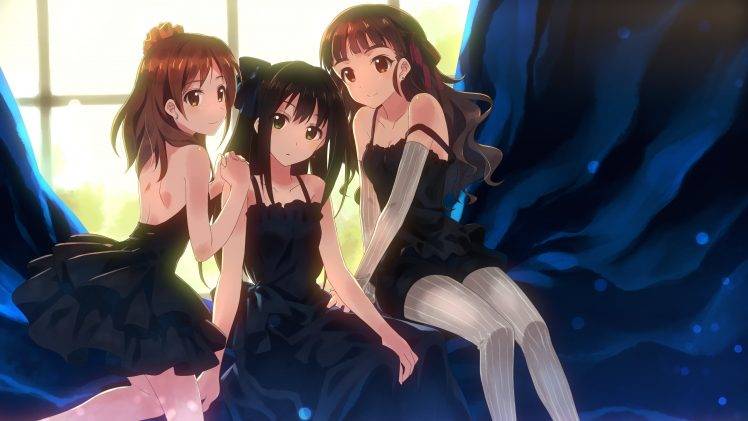 anime, Anime Girls, Yuuki Tatsuya, Shibuya Rin, Shimamura Uzuki, THE IDOLM@STER: Cinderella Girls HD Wallpaper Desktop Background