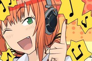 anime, Headphones, Kenkou Zenrakei Suieibu Umishou, Nanako Maaya