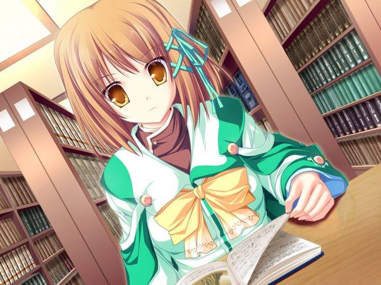 anime, Magus Tale, School Uniform, Anime Girls, Visual Novel, Brown Eyes, Koyuki Amagase HD Wallpaper Desktop Background