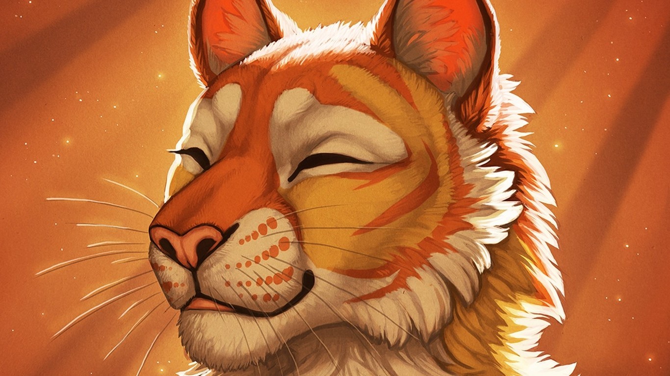 furry, Anthro, Tiger Wallpaper