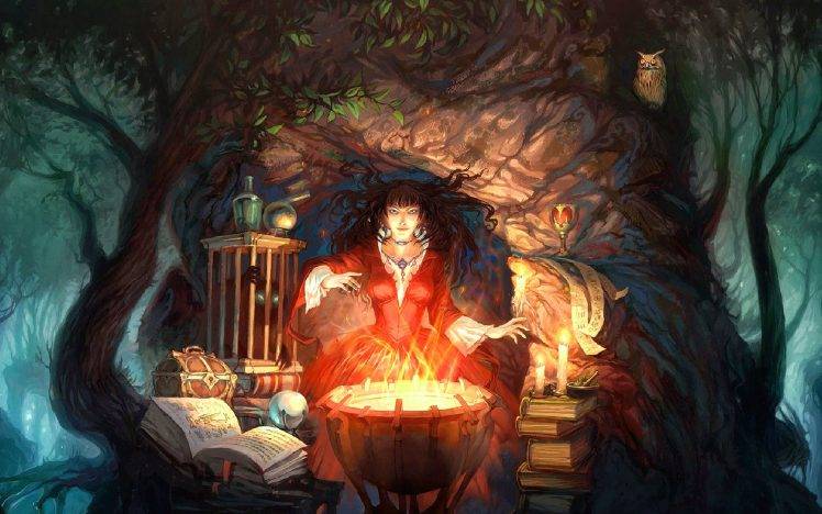 fantasy Art, Witch HD Wallpaper Desktop Background