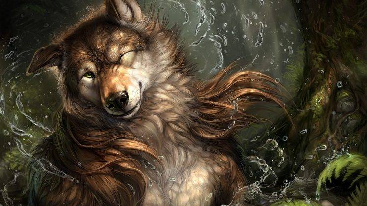 furry, Anthro, Wolf HD Wallpaper Desktop Background