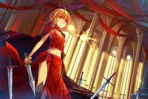 Fate Extra, Saber Extra, Blonde, Anime Girls, Fate Series