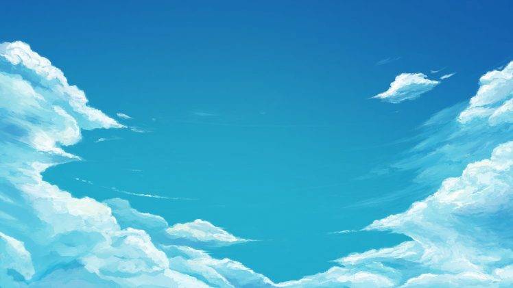 drawing, Sky, Clouds HD Wallpaper Desktop Background