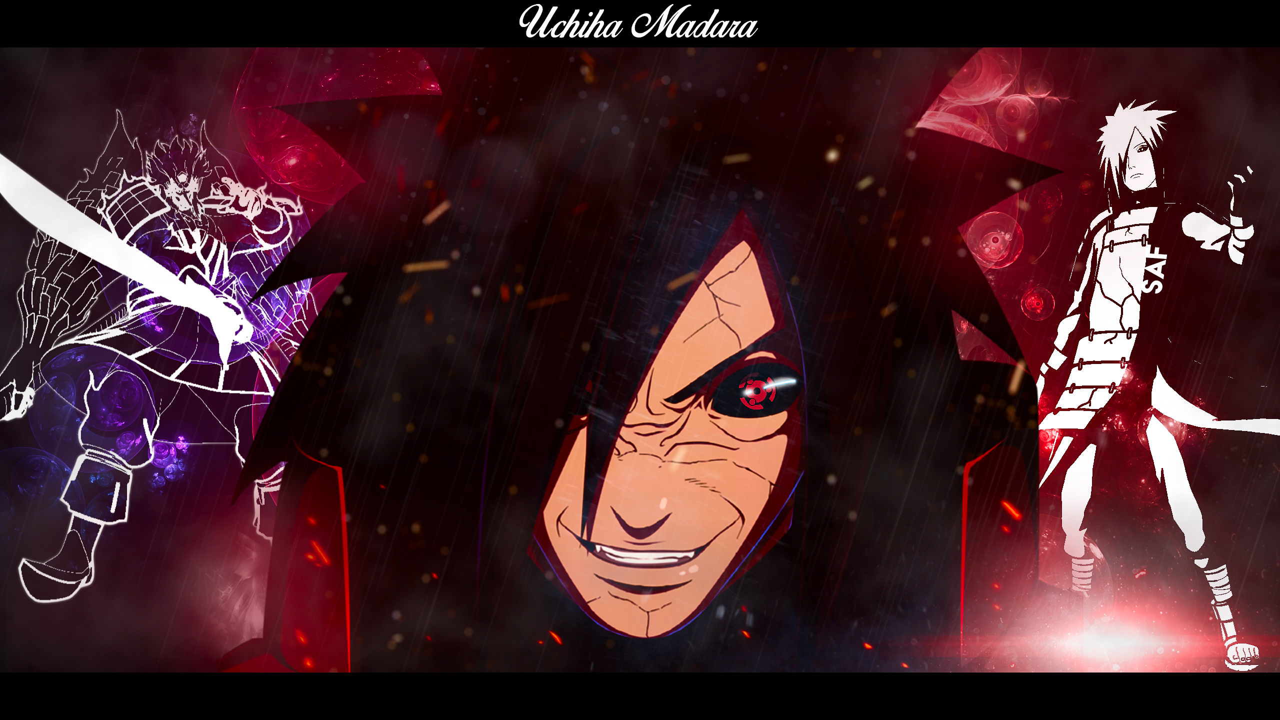 Uzumaki Naruto, Uchiha Madara, Konoha, Uchiha Sasuke, Gaara, Mangekyou Sharingan, Eternal Mangekyou Sharingan, Susanoo (character) Wallpaper