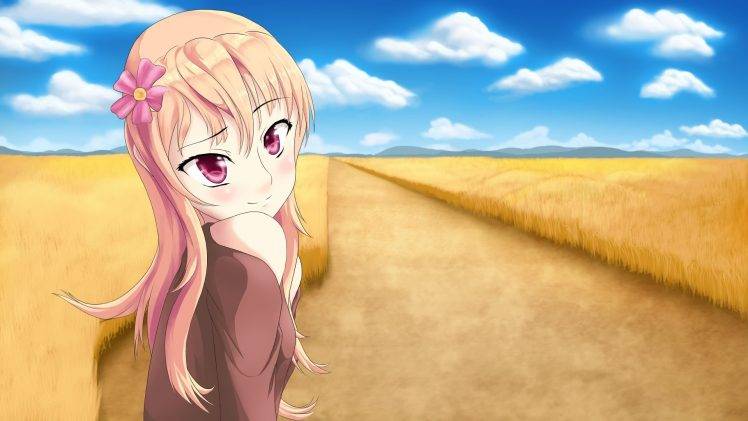 anime, Anime Girls, Wheat, Original Characters HD Wallpaper Desktop Background