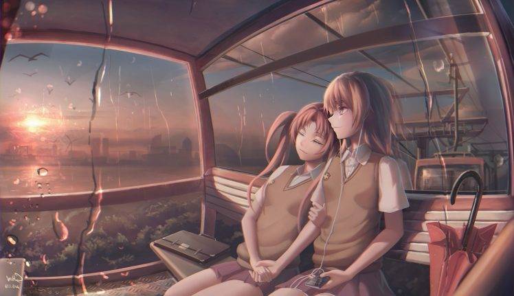 anime, Anime Girls, To Aru Kagaku No Railgun, Misaka Mikoto, Shirai Kuroko HD Wallpaper Desktop Background