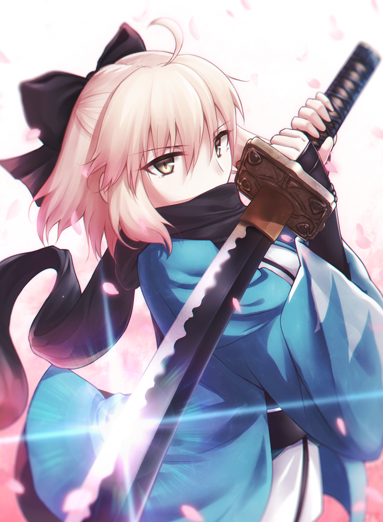 Sakura Saber (Fate Grand Order), Sword, Katana, Fate Grand Order, Fate Series HD Wallpaper Desktop Background