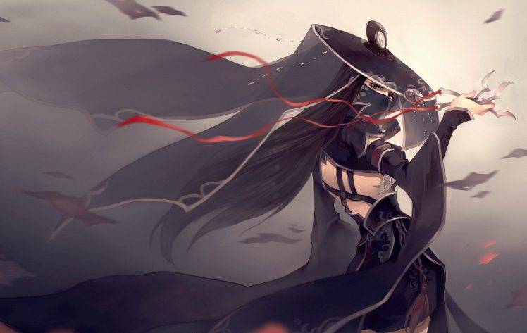 anime, Anime Girls, Weapon, Hat, Assassin, Original Characters HD Wallpaper Desktop Background
