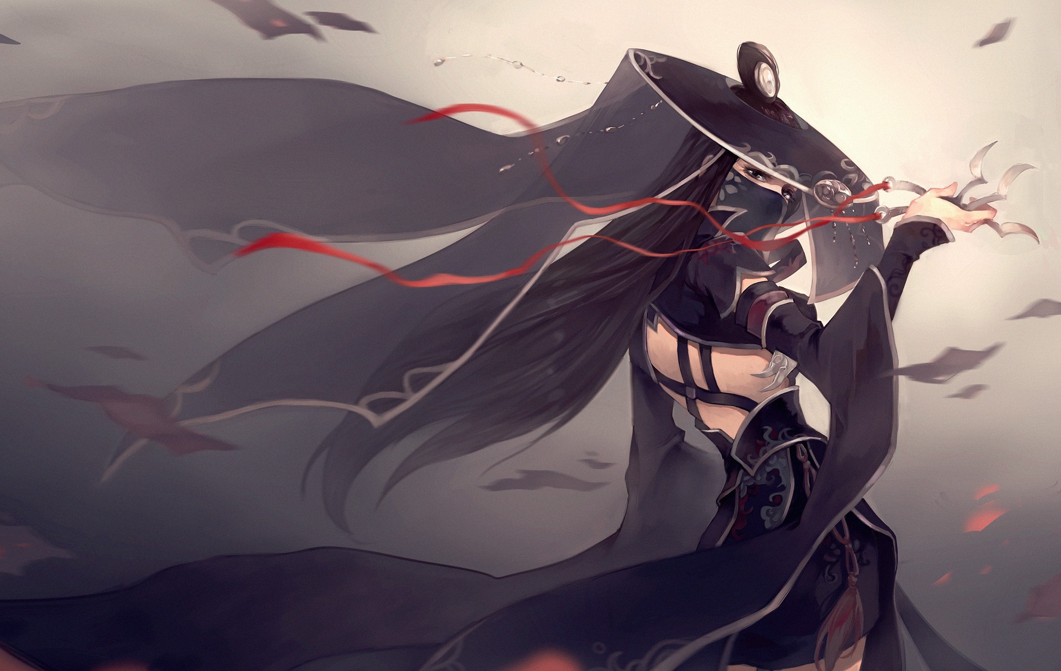 anime, Anime Girls, Weapon, Hat, Assassin, Original Characters Wallpaper
