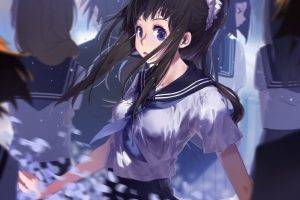 anime, Anime Girls, Hyouka, School Uniform, Chitanda Eru