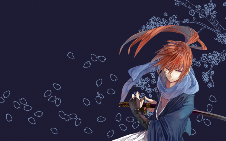 redhead, Anime, Katana, Rurouni Kenshin, Himura Kenshin HD Wallpaper Desktop Background