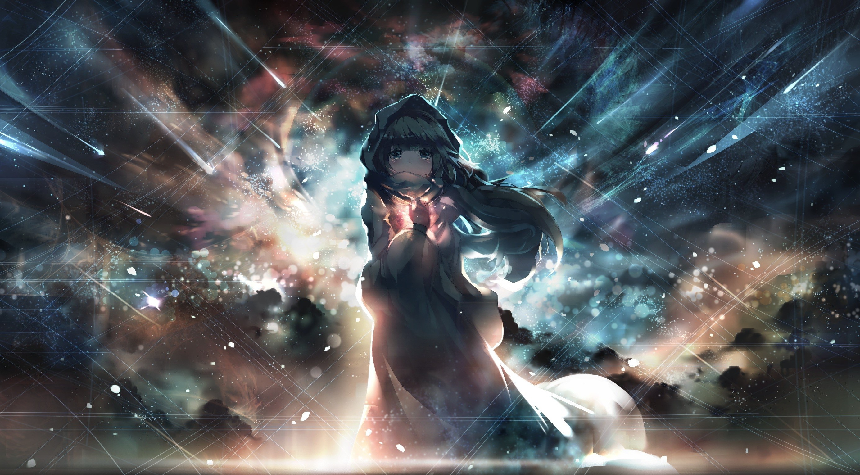 original Characters, Anime Girls, Hoods Wallpaper