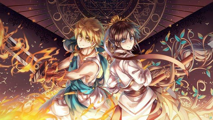 anime, Magi: The Labyrinth Of Magic, Anime Boys, Ali Baba Saluja, Hakyruu Ren HD Wallpaper Desktop Background