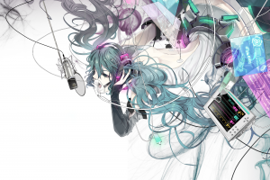 Hatsune Miku, Vocaloid, Headphones