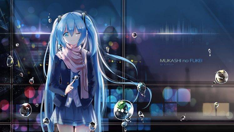 anime Girls, Hatsune Miku, Vocaloid HD Wallpaper Desktop Background