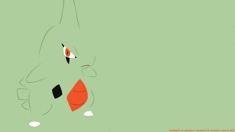 Pokémon, Larvitar, Pokemon Second Generation, Minimalism HD Wallpaper Desktop Background