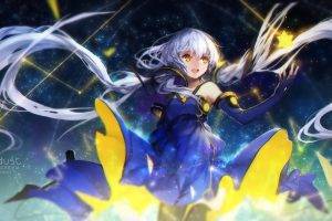 swd3e2, Vocaloid, Twintails, Yellow Eyes, Stars, Xingchen