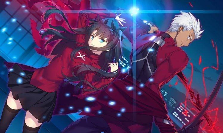 Tohsaka Rin, Archer (Fate Stay Night), Fate Series, Fate Stay Night HD Wallpaper Desktop Background
