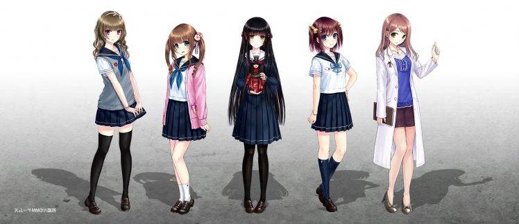 original Characters, Anime, Anime Girls, School Uniform HD Wallpaper Desktop Background