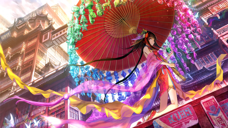 Fuji Choko, Original Characters, Anime, Anime Girls, Artwork HD Wallpaper Desktop Background