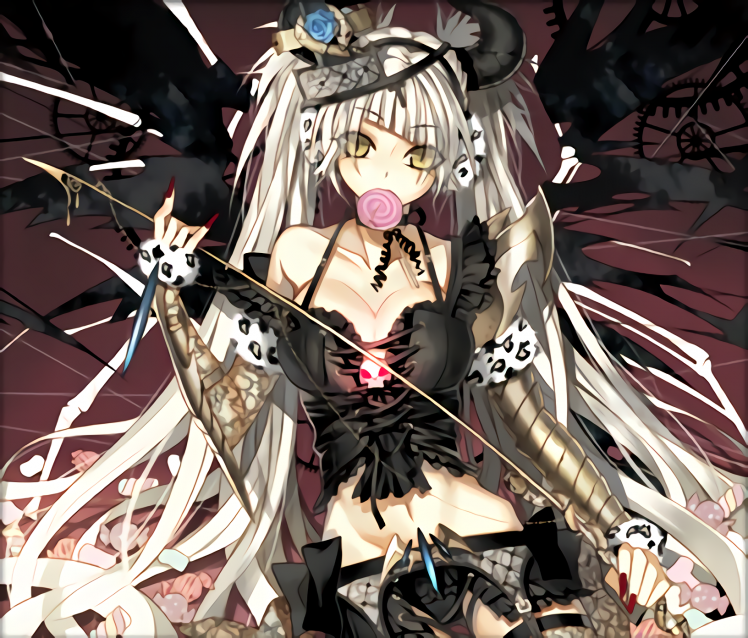 original Characters, Anime, Gothic, Horns, Anime Girls HD Wallpaper Desktop Background