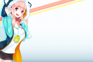 pink Hair, Super Sonico, Anime, Anime Girls
