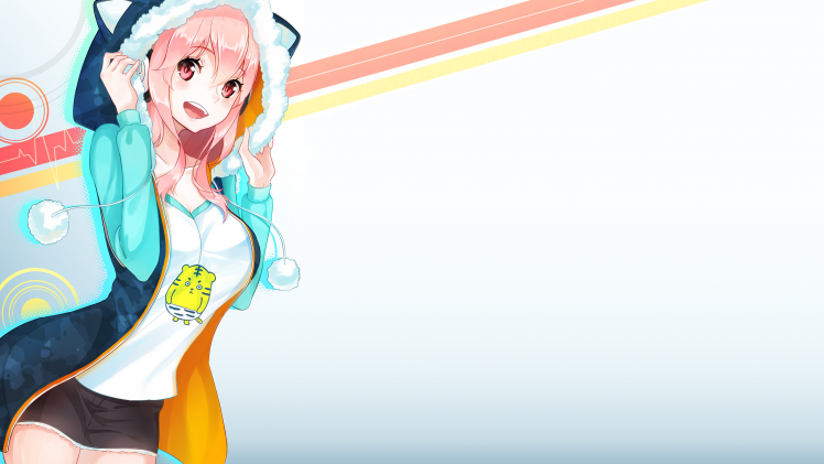 pink Hair, Super Sonico, Anime, Anime Girls HD Wallpaper Desktop Background