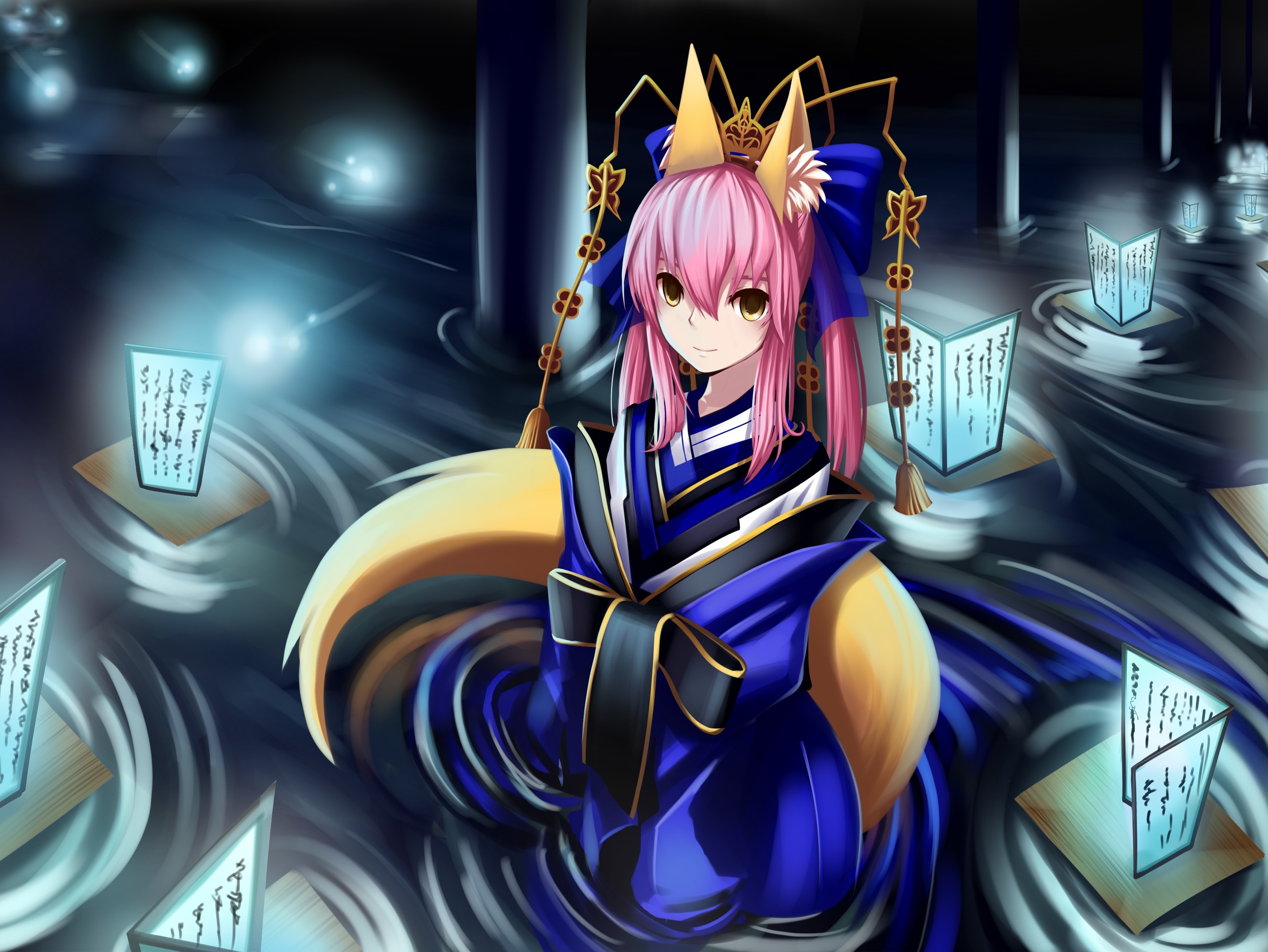 anime, Anime Girls, Kitsunemimi, Caster (Fate Extra), Fate Extra, Fate Series Wallpaper