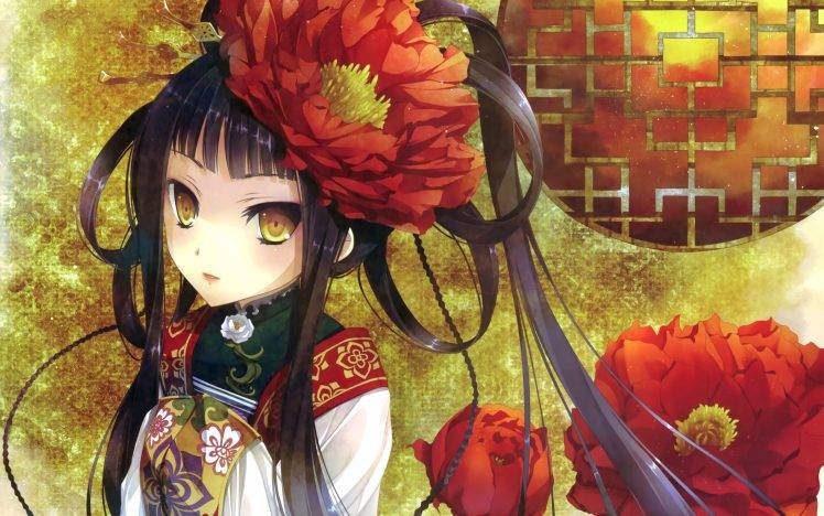 original Characters, Anime, Anime Girls, Kimono HD Wallpaper Desktop Background